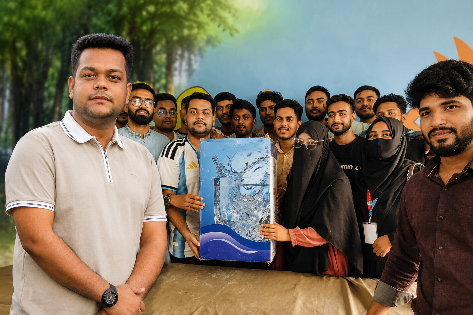 নোয়াখালী সরকারি কলেজ ডিগ্রি ভবনে পানির ফিল্টার উপহার, শিক্ষার্থীদের আবদার পূরণ করলেন ছাত্রদল নেতা:নাবিল