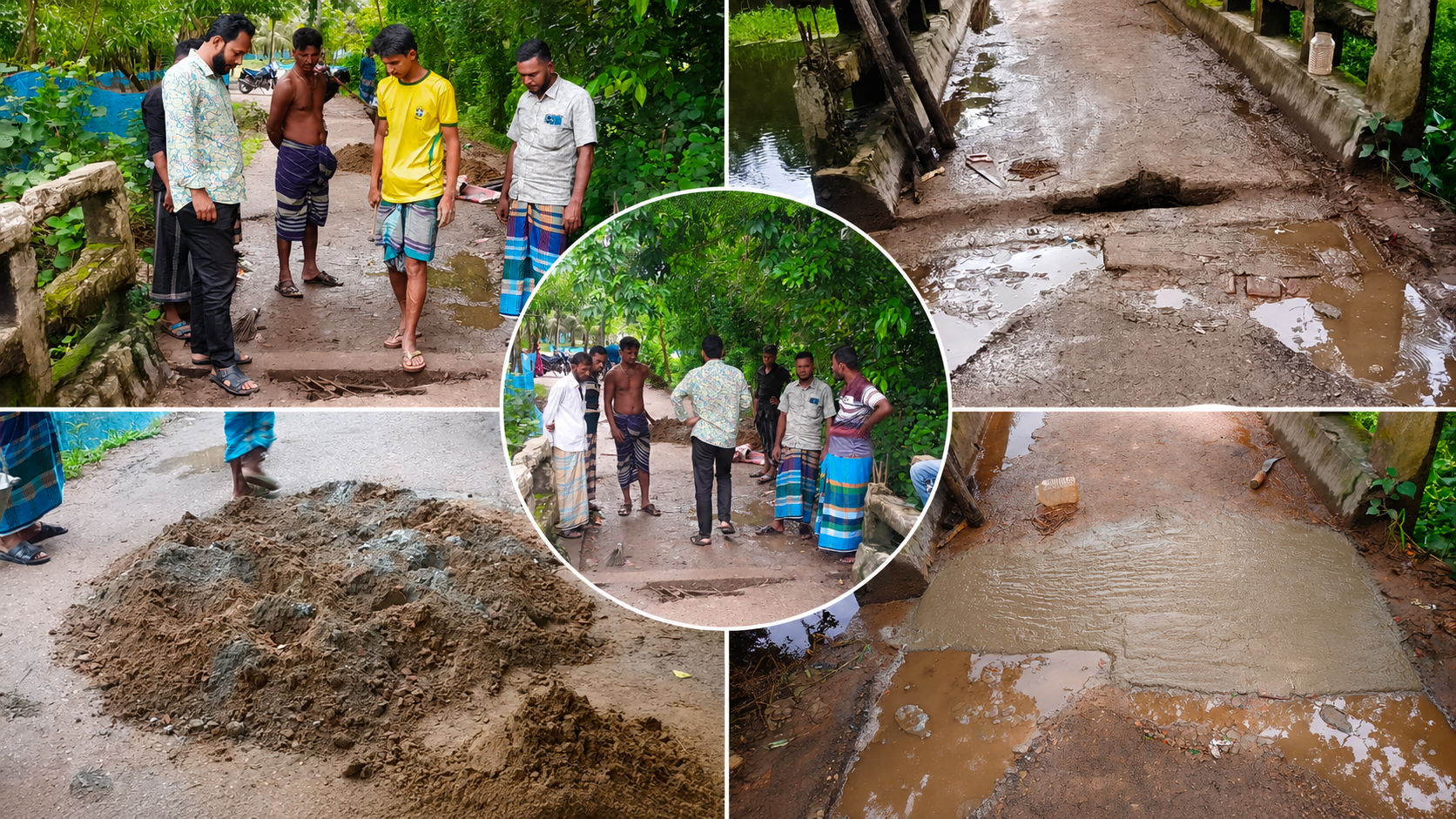 জনসেবার দৃষ্টান্ত: নিজ অর্থায়নে ব্রিজ মেরামত করলেন সাবেক ছাত্রনেতা আরাফাত হোসেন