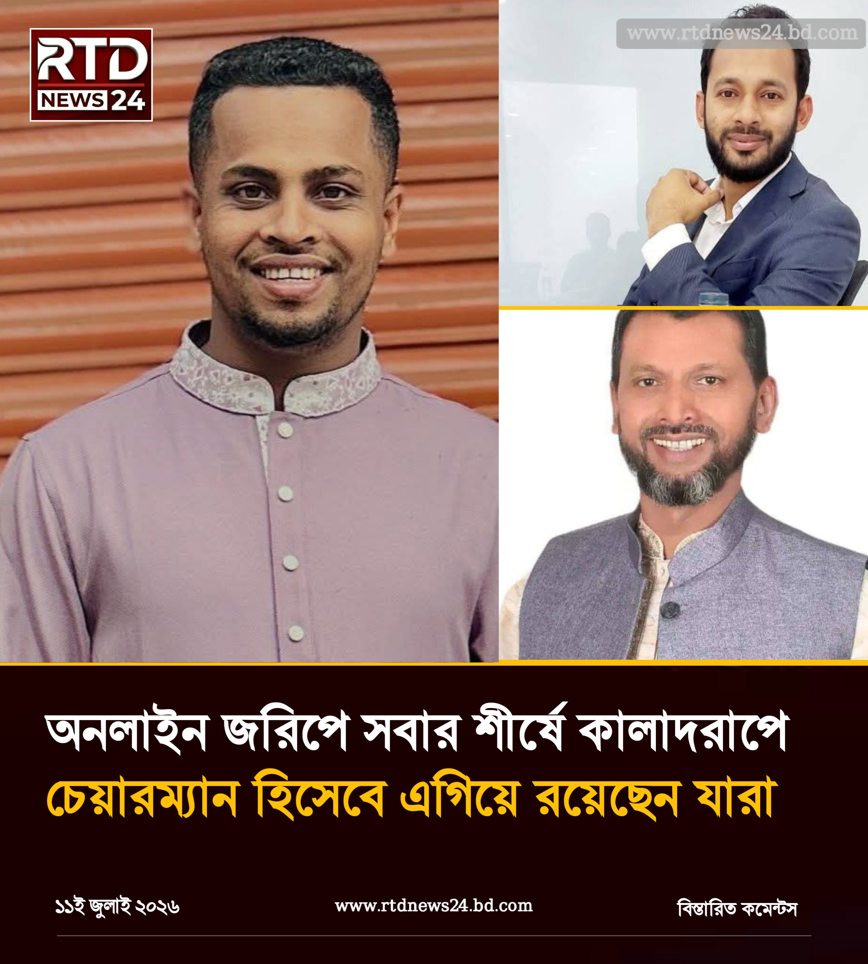 অনলাইন জরিপ: কালাদরাপ ইউনিয়ন পরিষদ নির্বাচনে শীর্ষে করিম উদ্দিন চৌধুরী বাবু